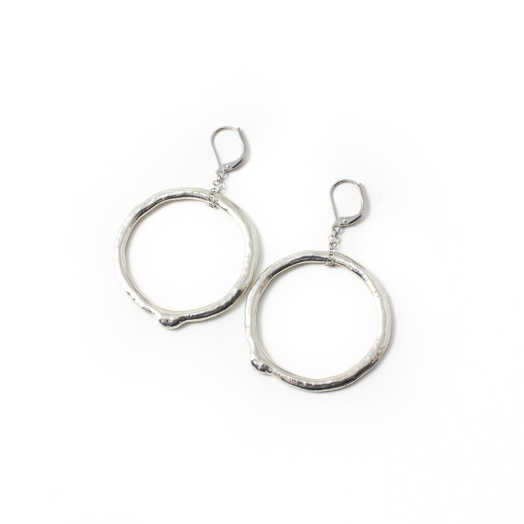 ANNE MARIE CHAGNON ANNE MARIE CHAGNON BOUCLES D'OREILLE MAKAN ARGENTE