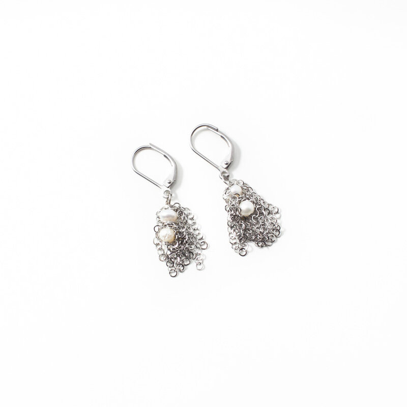 ANNE MARIE CHAGNON ANNE MARIE CHAGNON BOUCLES D'OREILLE CABAEY ARGENTE