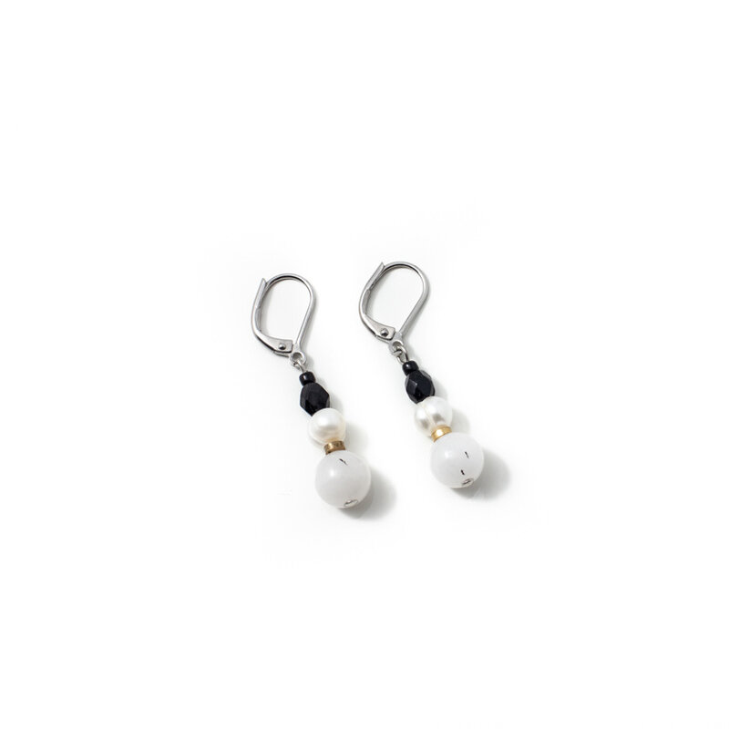 ANNE MARIE CHAGNON ANNE MARIE CHAGNON BOUCLES D'OREILLE BELEN ANTHRACITE