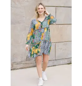 SHANNON PASSERO SHANNON PASSERO ROBE VALENCIA LEMON PRINT