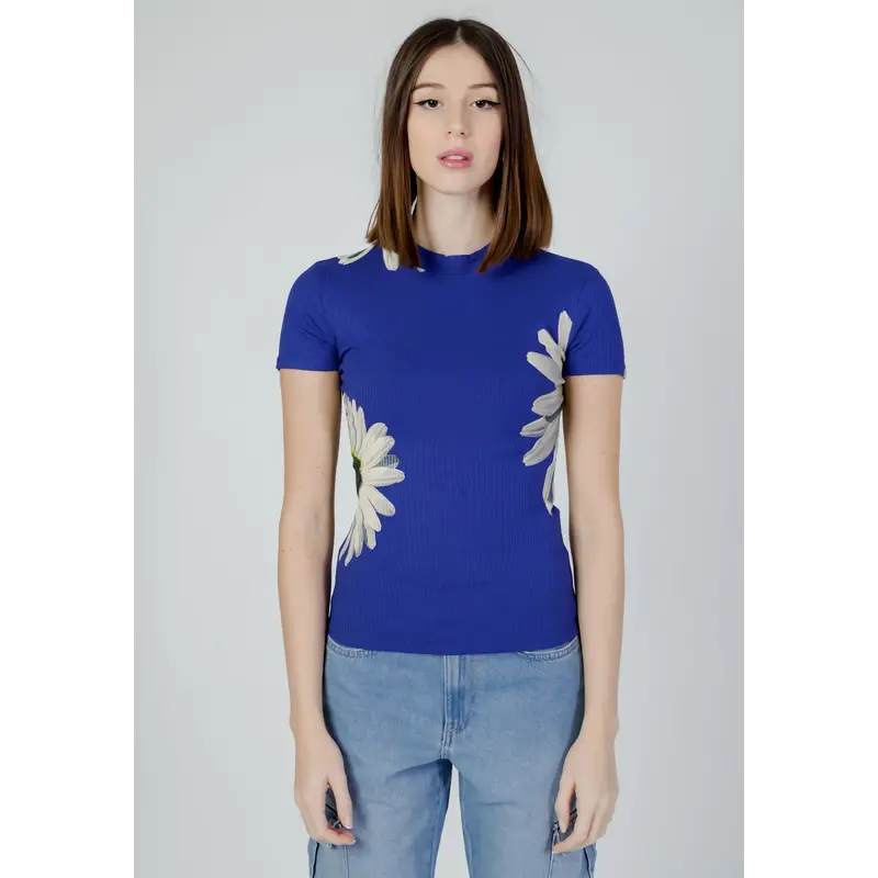 DESIGUAL DESIGUAL T SHIRT MARGARITAS BLEU