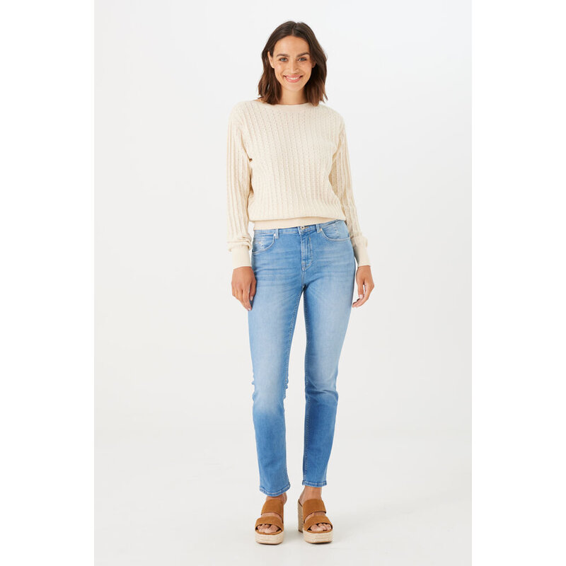 GARCIA GARCIA PULLOVER TRICOT LEGER WHITECAP