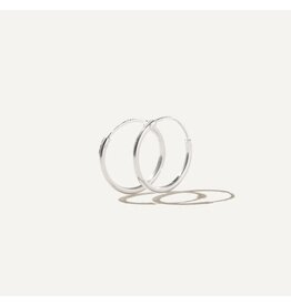 BOA BIJOUX BOA BO INFINITY HOOPS STERLING SILVER