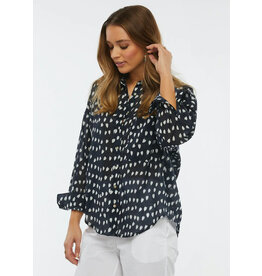 ZAKET AND PLOVER ZAKET AND PLOVER BLOUSE COTON VOILE COEUR VENICE/MARINE