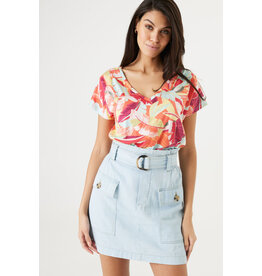 GARCIA GARCIA T SHIRT MOTIFS PAPAYA PUNCH