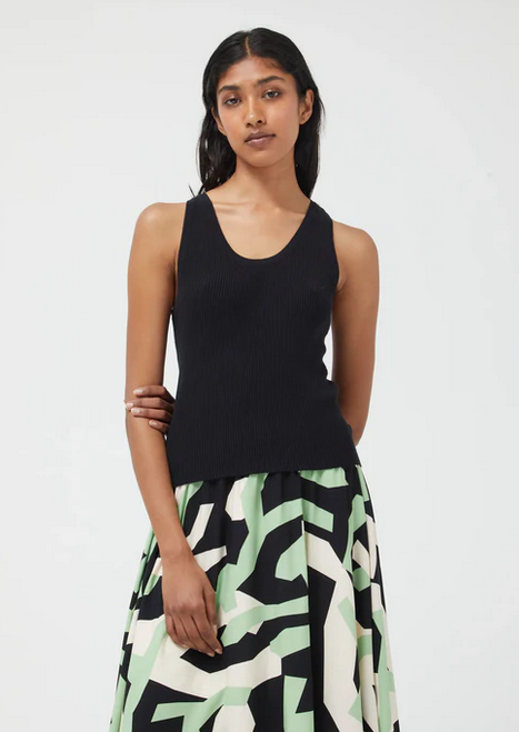 COMPANIA CAMI CROP NOIR