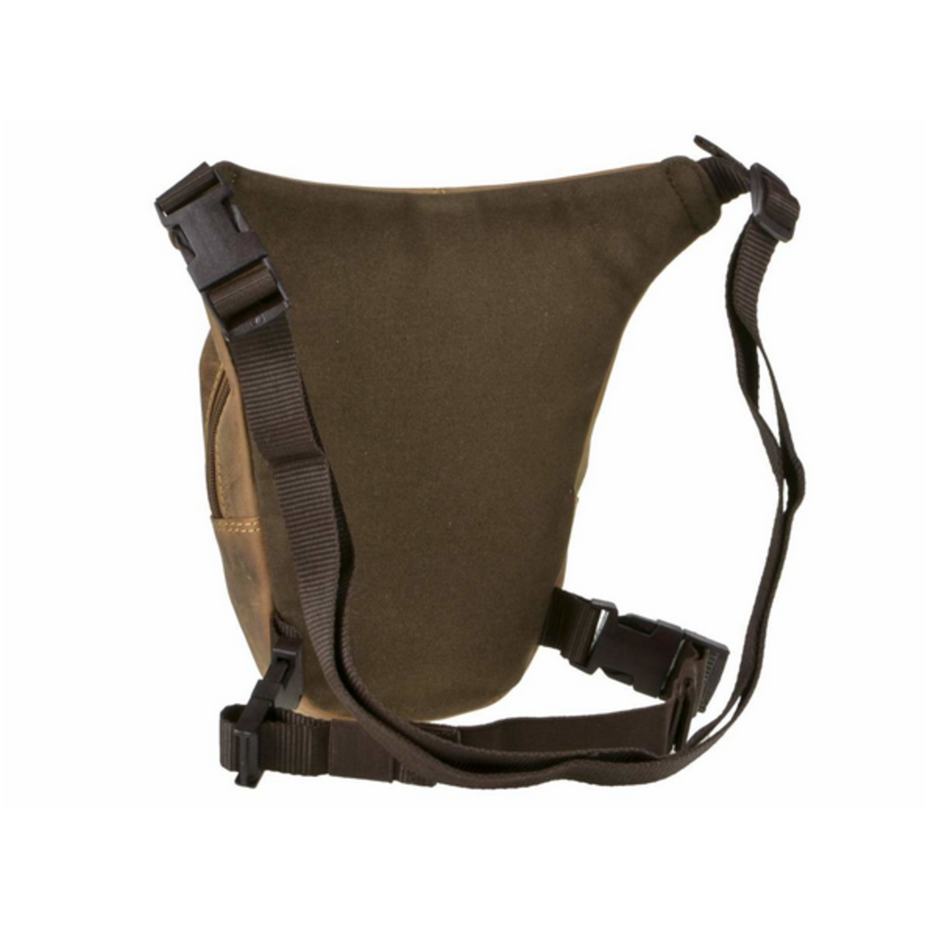 GREEN BURRY SAC BIKE LEG BAG CUIR VINTAGE1585