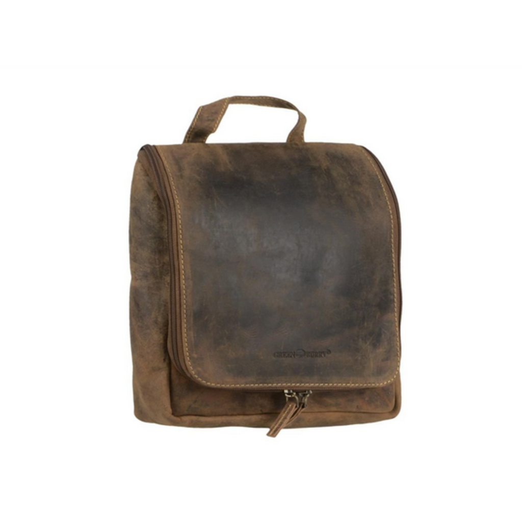 GREEN BURRY TROUSSE DE DOUCHE A SUSPENDRE CUIR VINTAGE