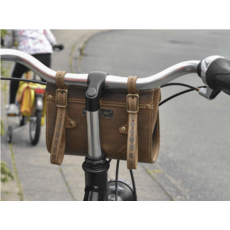 GREEN BURRY SACOCHE GUIDON VELO XL CUIR VINTAGE