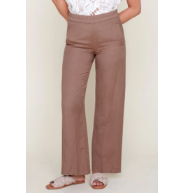 RENUAR RENUAR PANTALON LIN VISCOSE WALNUT