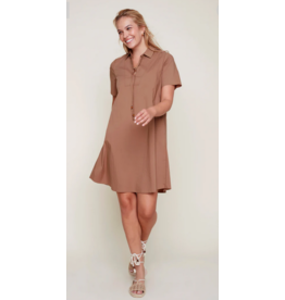 RENUAR RENUAR ROBE COTON NYLON WALNUT