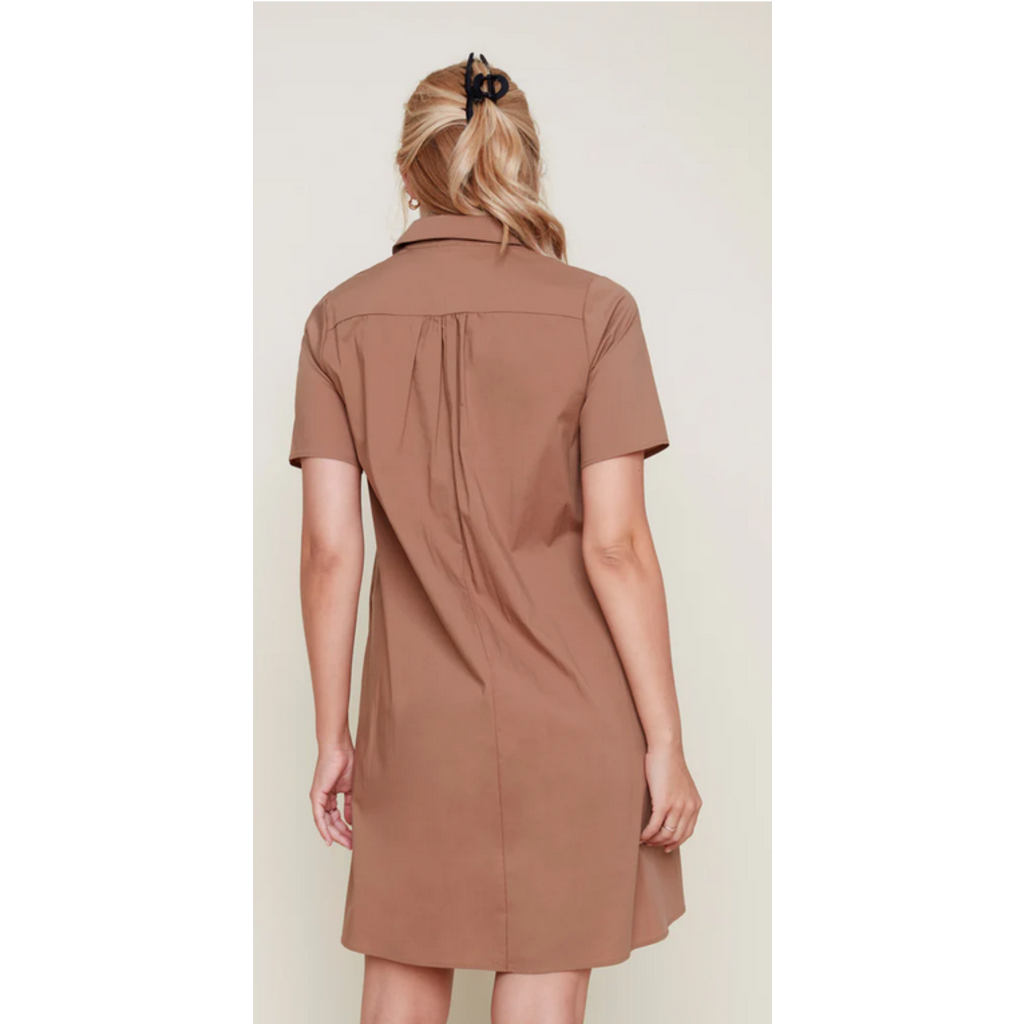 RENUAR RENUAR ROBE COTON NYLON WALNUT