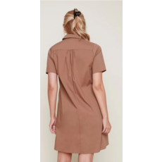 RENUAR RENUAR ROBE COTON NYLON WALNUT