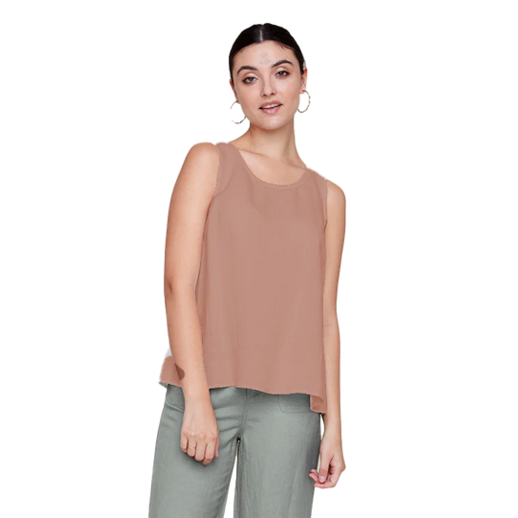 RENUAR RENUAR CAMI LIN VISCOSE WALNUT