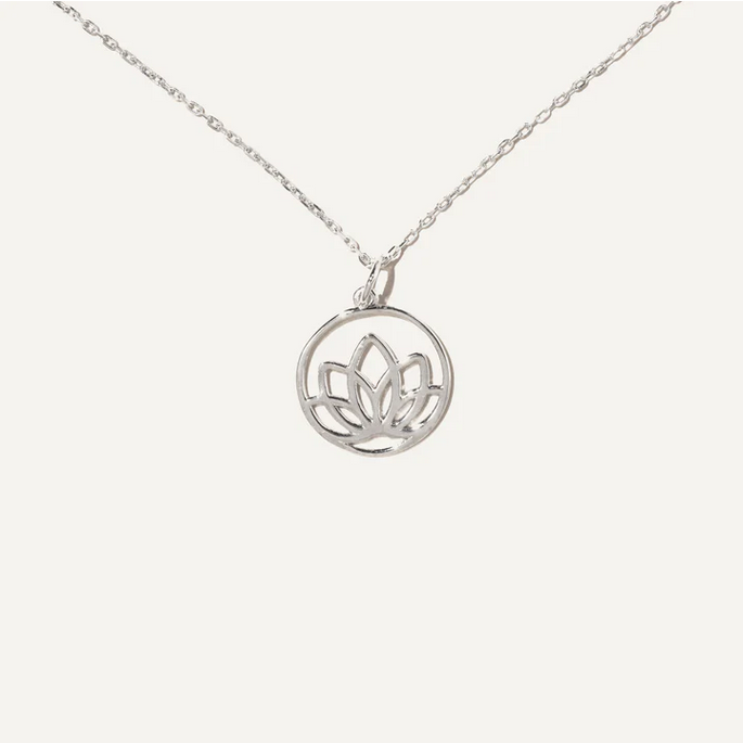 BOA COLLIER LOTUS STERLING SILVER