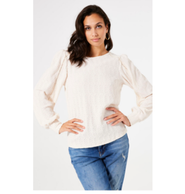 GARCIA GARCIA HAUT SEMBLANT BRODERIE ANGLAISE IVOIRE