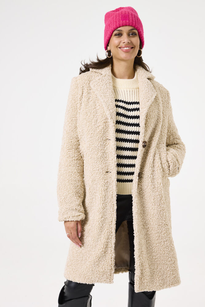 GARCIA GARCIA MANTEAU COMME DE LA LAINE BOUILLI IVOIRE
