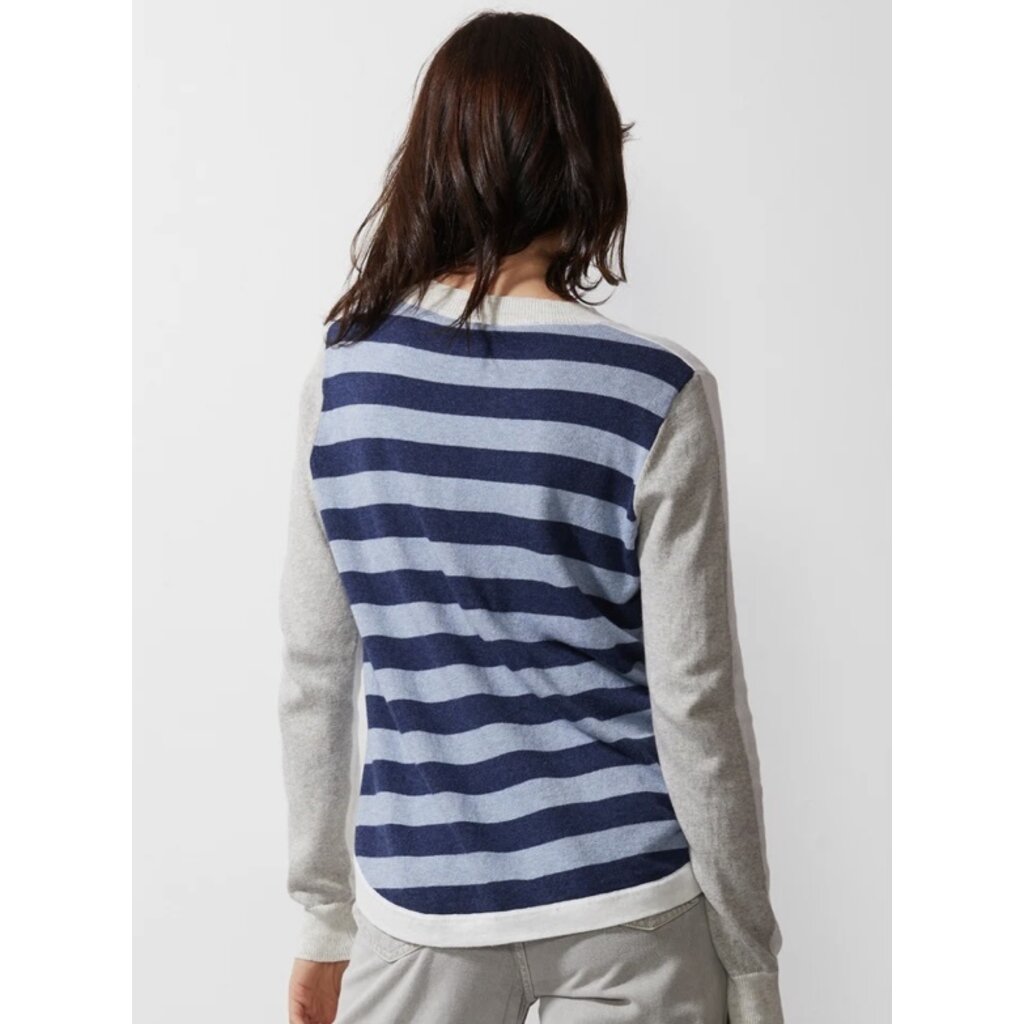 ZAKET AND PLOVER ZAKET AND PLOVER Stripey Stardom Sweater BLANC