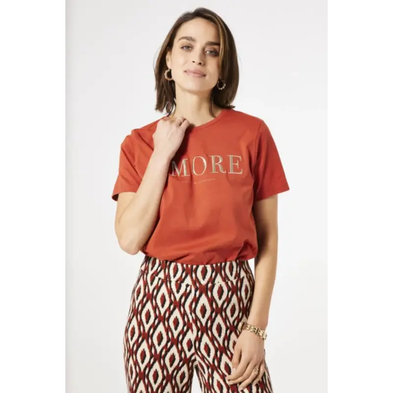 GARCIA GARCIA T SHIRT AMORE ORANGE