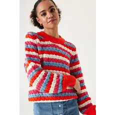 GARCIA GARCIA PULLOVER CROCHET MULTI/ORANGE