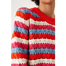 GARCIA GARCIA PULLOVER CROCHET MULTI/ORANGE