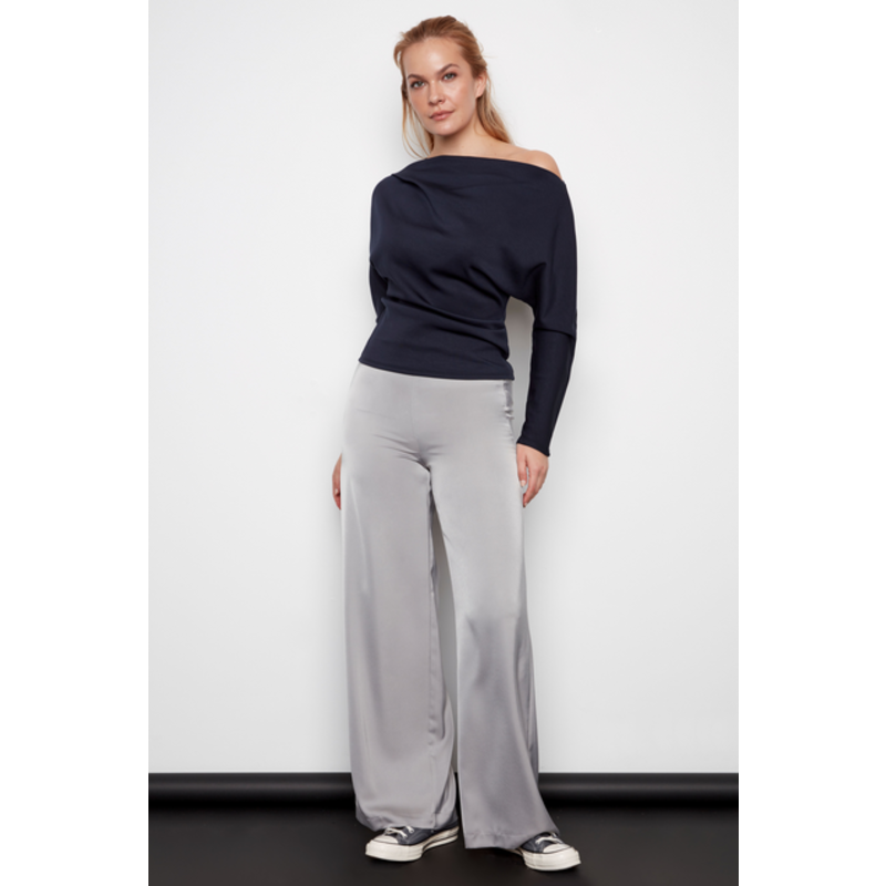 I LOVE TYLER MADISON TYLER MADISON WIDE LEG PANT SATINE 426018 SILVER