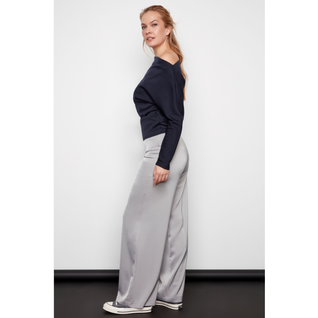 I LOVE TYLER MADISON TYLER MADISON WIDE LEG PANT SATINE 426018 SILVER