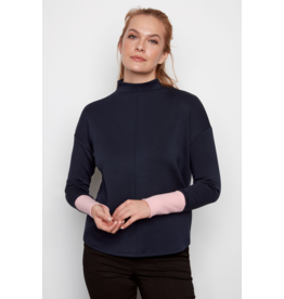 I LOVE TYLER MADISON TYLER MADISON TURTLE NECK LONG SLEEVE NAVY