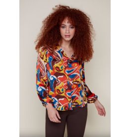 RENUAR RENUAR BLOUSE MOTIFS RUST