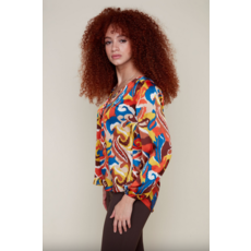 RENUAR RENUAR BLOUSE MOTIFS RUST