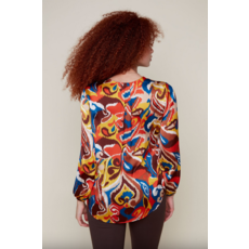 RENUAR RENUAR BLOUSE MOTIFS RUST