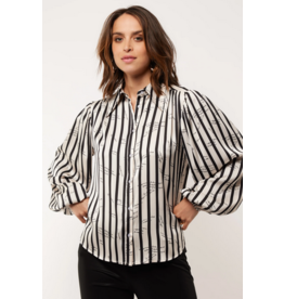 GMAXX BLOUSE SAND/BLACK