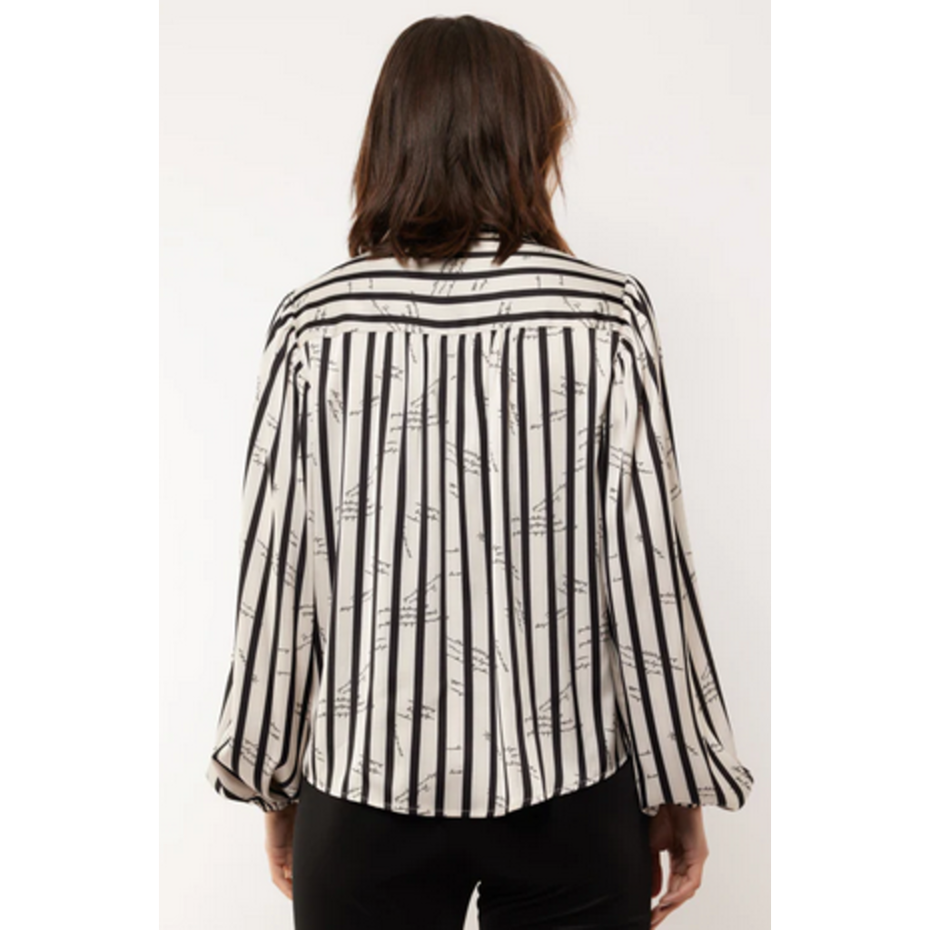 GMAXX BLOUSE SAND/BLACK