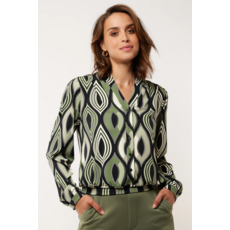 GMAXX BLOUSE MYSTIC GREEN/SAND
