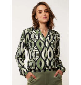 GMAXX BLOUSE MYSTIC GREEN/SAND
