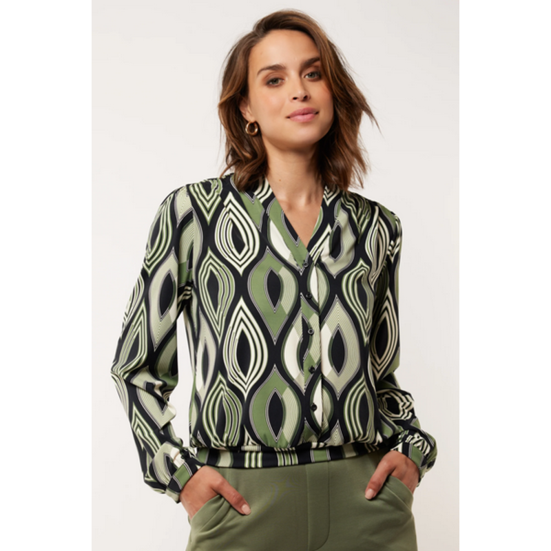 GMAXX GMAXX BLOUSE MYSTIC GREEN/SAND