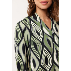 GMAXX BLOUSE MYSTIC GREEN/SAND