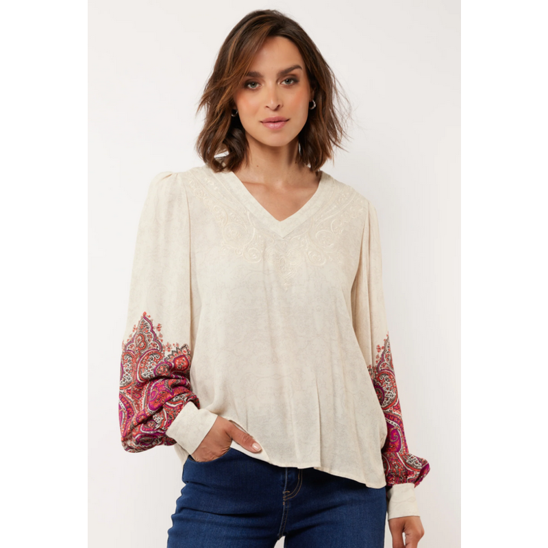 GMAXX TOP SAND/BERRY