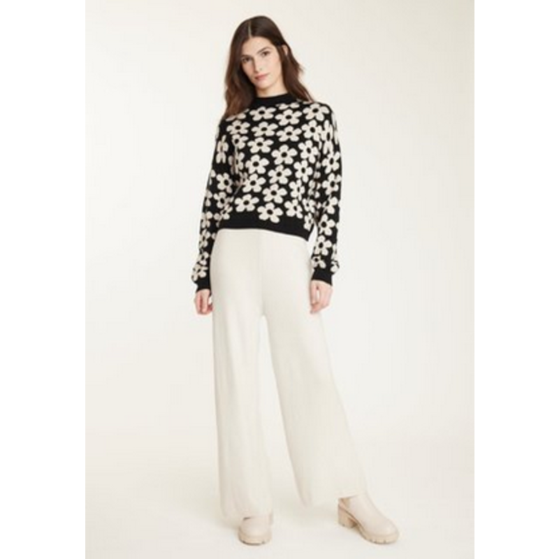 PISTACHE PISTACHE SWEATER DAISY BEIGE/BLACK