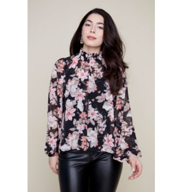 RENUAR RENUAR R5140427 WOVEN BLOUSE BLACK COMBO