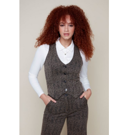 RENUAR RENUAR R3882E3008 KNIT VEST TAN COMBO