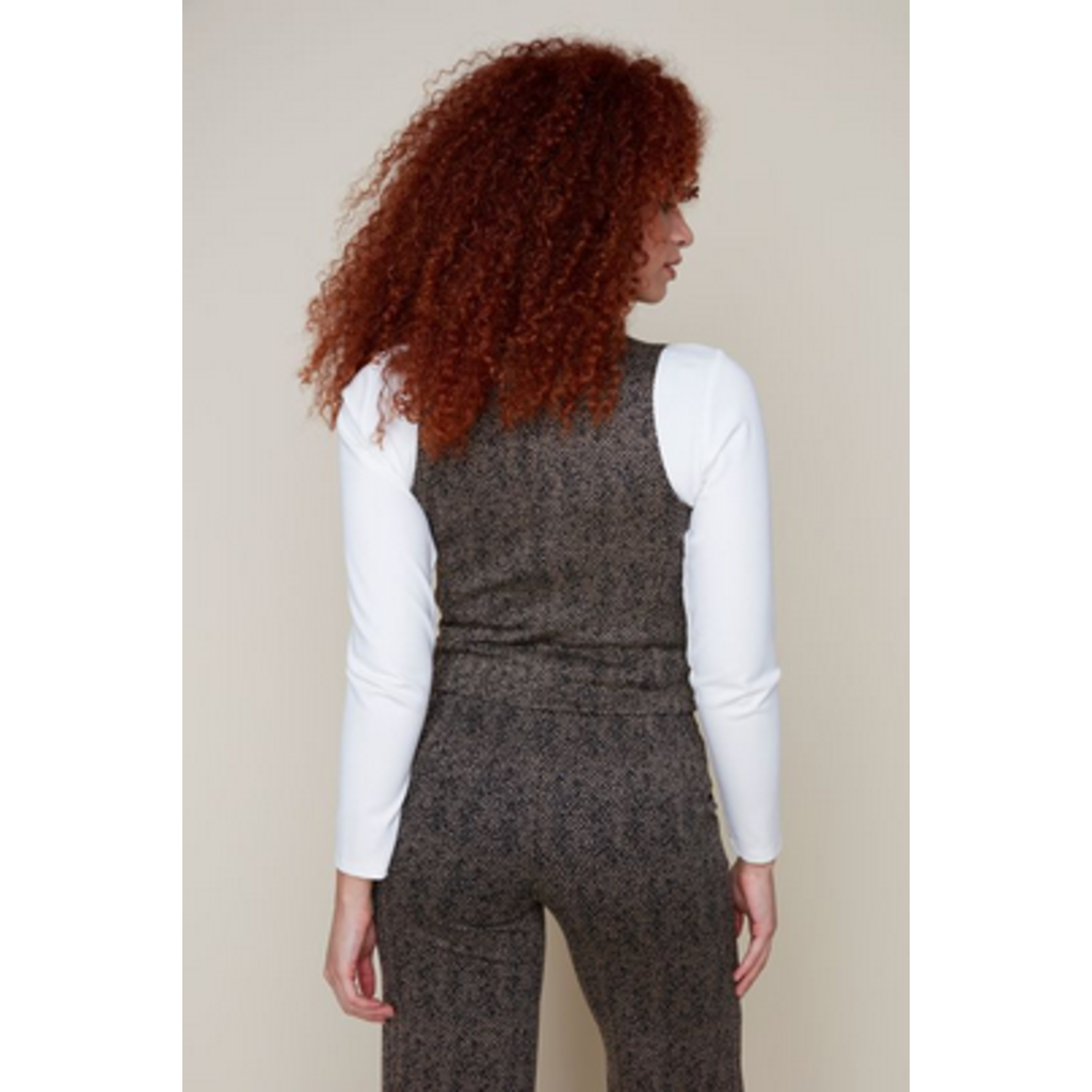 RENUAR RENUAR R3882E3008 KNIT VEST TAN COMBO