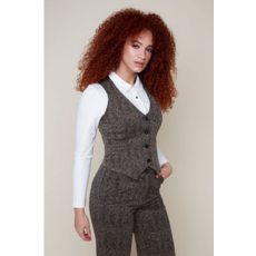 RENUAR RENUAR R3882E3008 KNIT VEST TAN COMBO