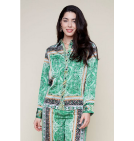 RENUAR RENUAR BLOUSE MOTIFS EMERAUDE