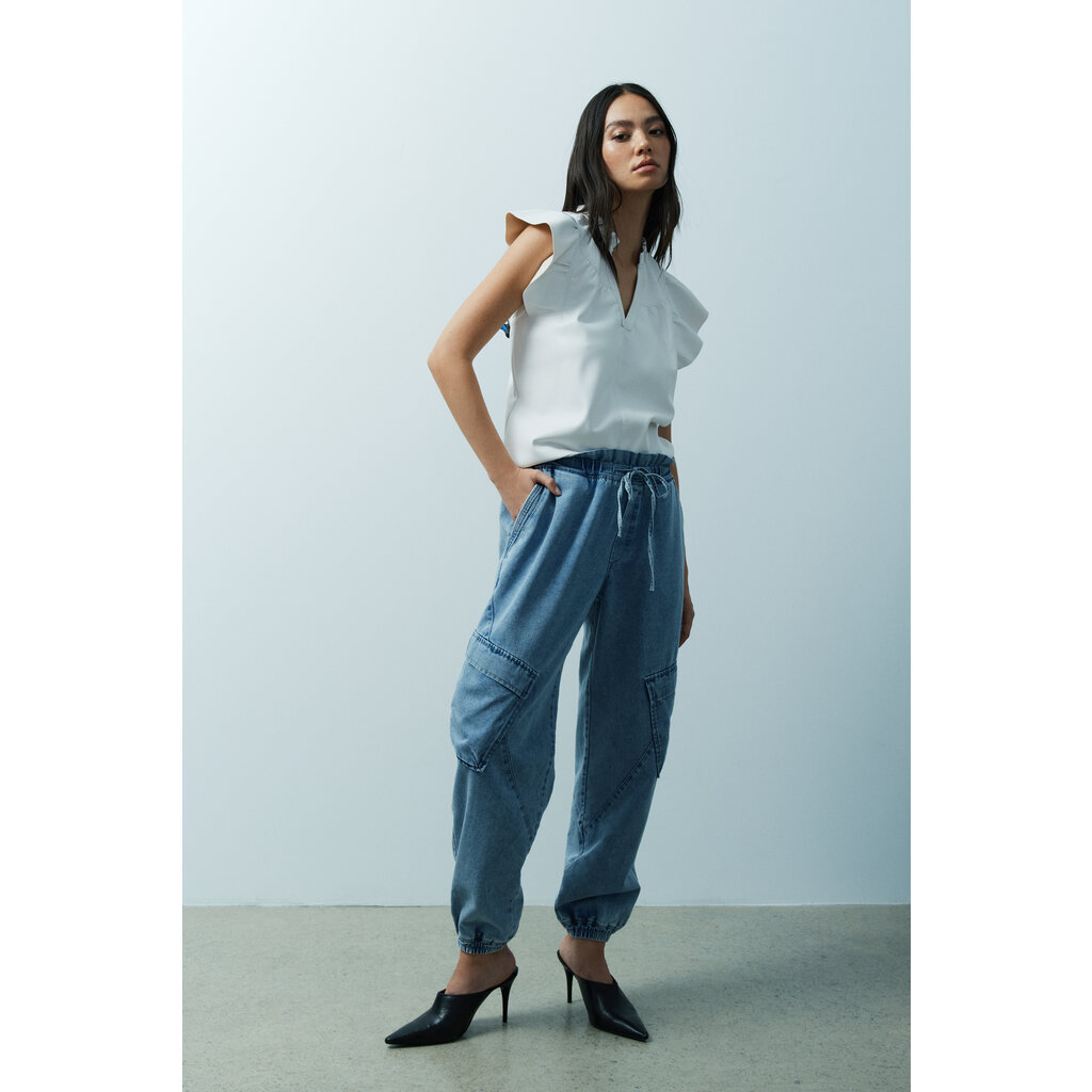 MELISSA NEPTON MELISSA NEPTON PANT MADELIA BLEACHED DENIM