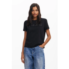 DESIGUAL DESIGUAL T SHIRT BRANDY NOIR