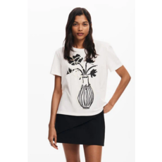 DESIGUAL DESIGUAL T SHIRT SHADOW BLANC