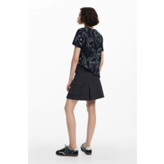 DESIGUAL DESIGUAL T SHIRT CARAS NOIR