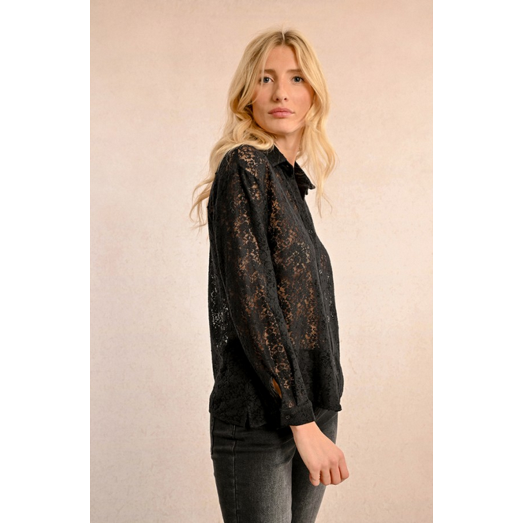 MOLLY BRACKEN MOLLY BRACKEN LA1576 SHIRT BLACK