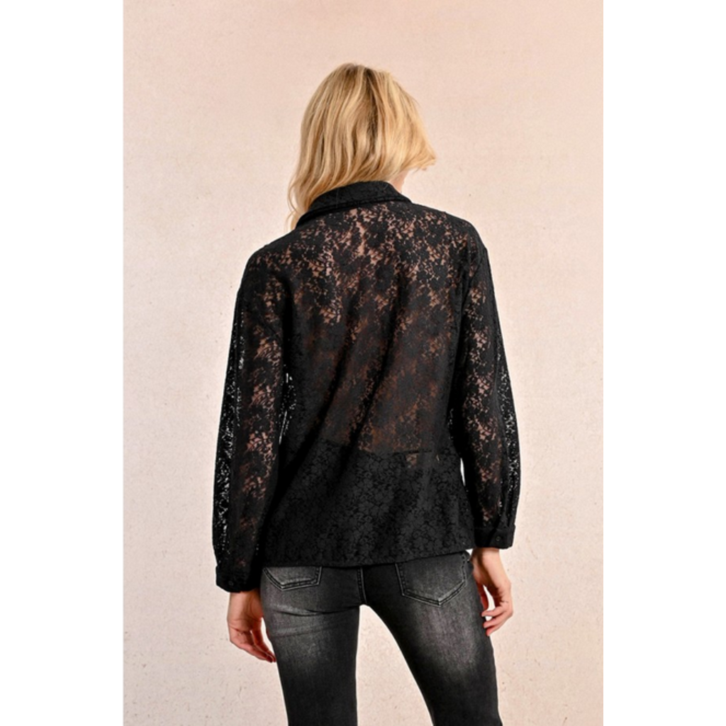 MOLLY BRACKEN MOLLY BRACKEN LA1576 SHIRT BLACK